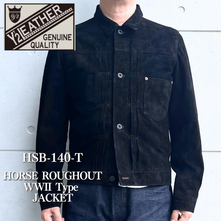楽天市場】Y'2 LEATHER INDIGO HORSE 2nd Type Gジャン 本革 革ジャン