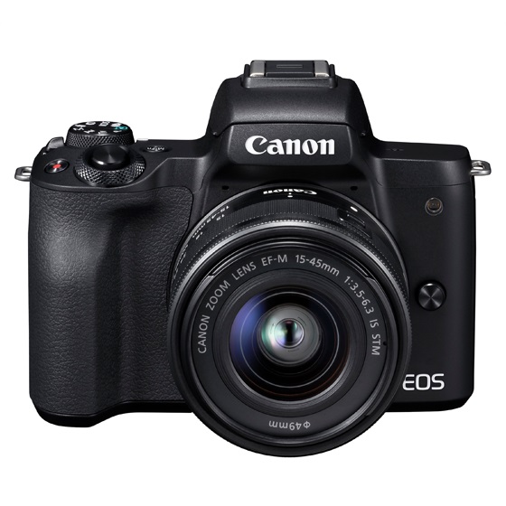 Canon キヤノン EOS Kiss M・EF-M15-45 IS STM レンズキット(ブラック) ミラーレスカメラ