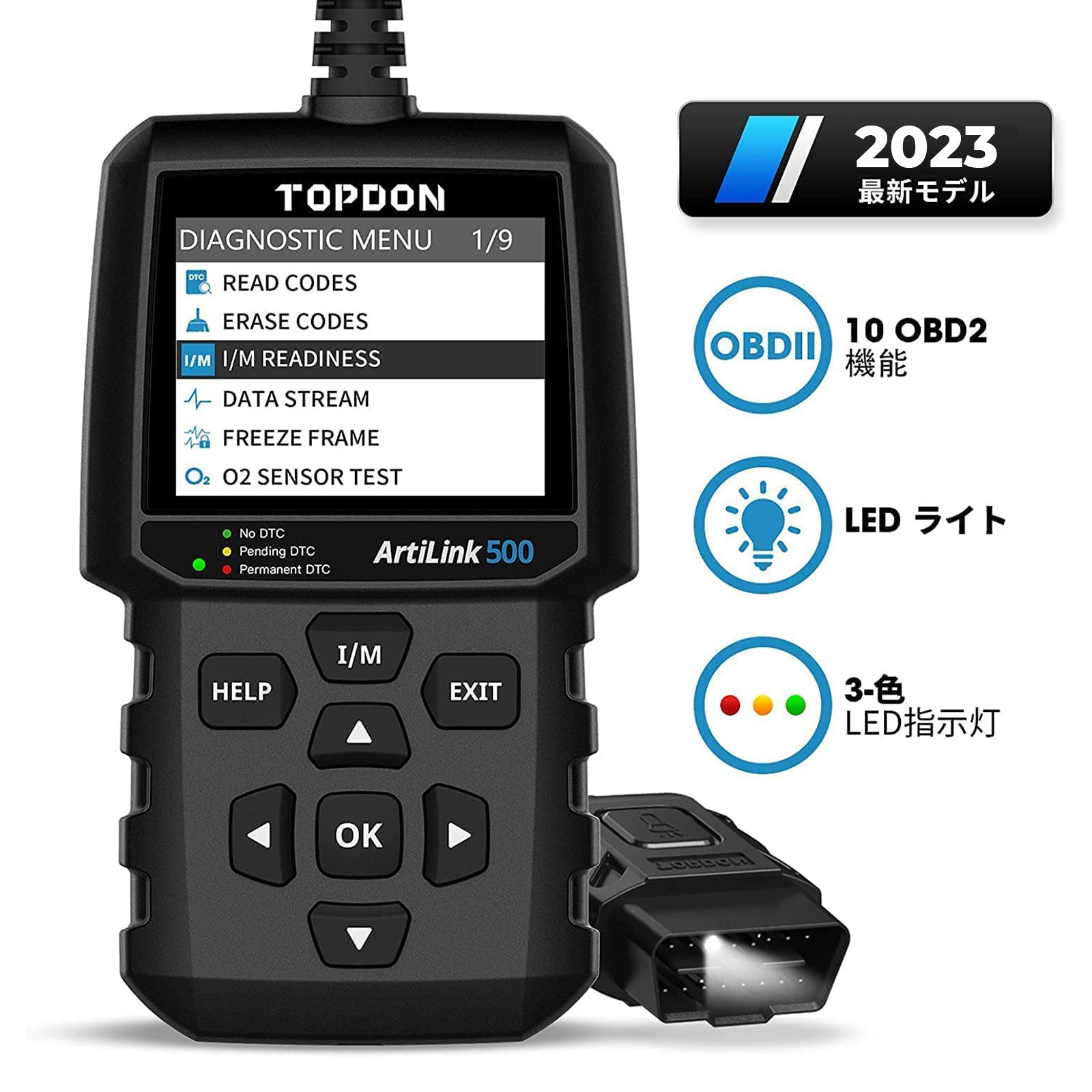 SALE／80%OFF】 TOPDON AD500 obd2 診断機 日本語 自動車 車スキャン