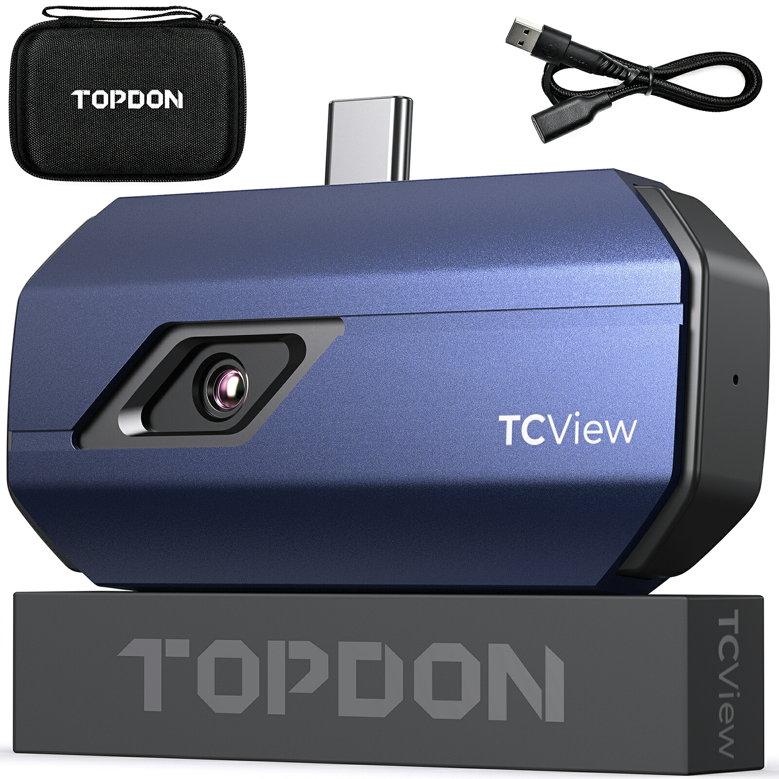 TOPDON TC001 android(Type-C)用 赤外線サーモグラフィーカメラ サーモグラフィーカメラ高解像度 スーパーIR 解像度512x384(解像度256×192 )|TOPDON