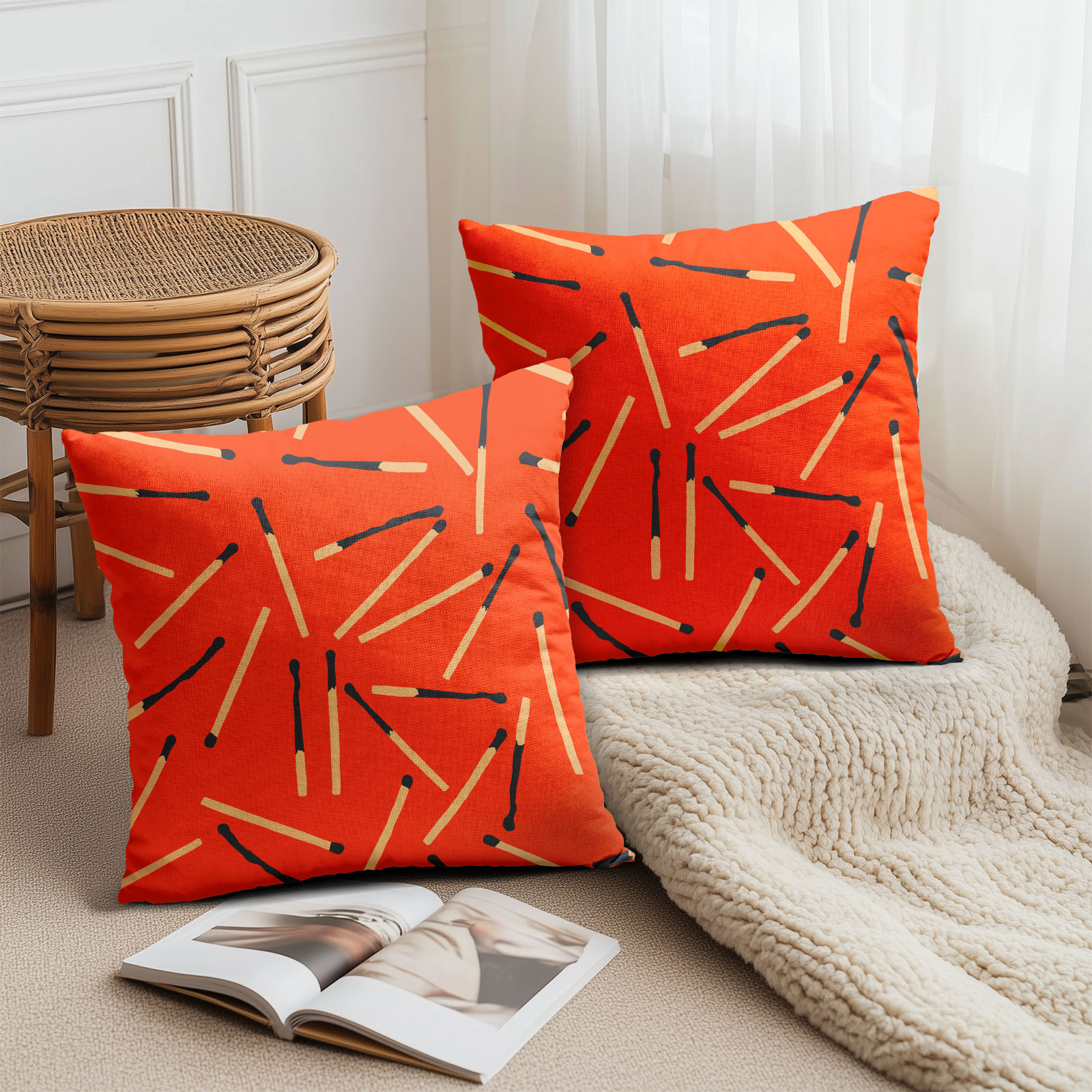 楽天市場】クッションカバー 2枚セット 45×45cm ヴィンテージガム風