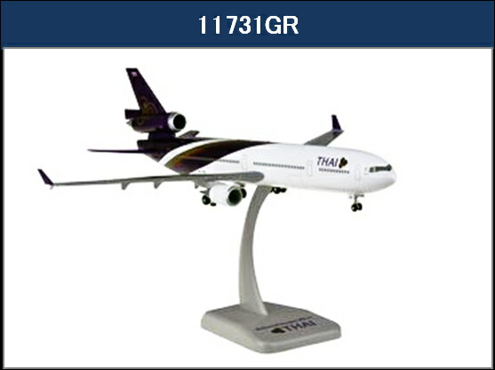 MD-11 タイ国際航空 00年代 （ランディングギア・スタンド付）1/200 <br>2022年2月23日発売 <br>hoganWings（ホーガン民間機） <br>飛行機 / 飛行機模型 / 模型 / 完成品 / 完成品模型 [11731GR]