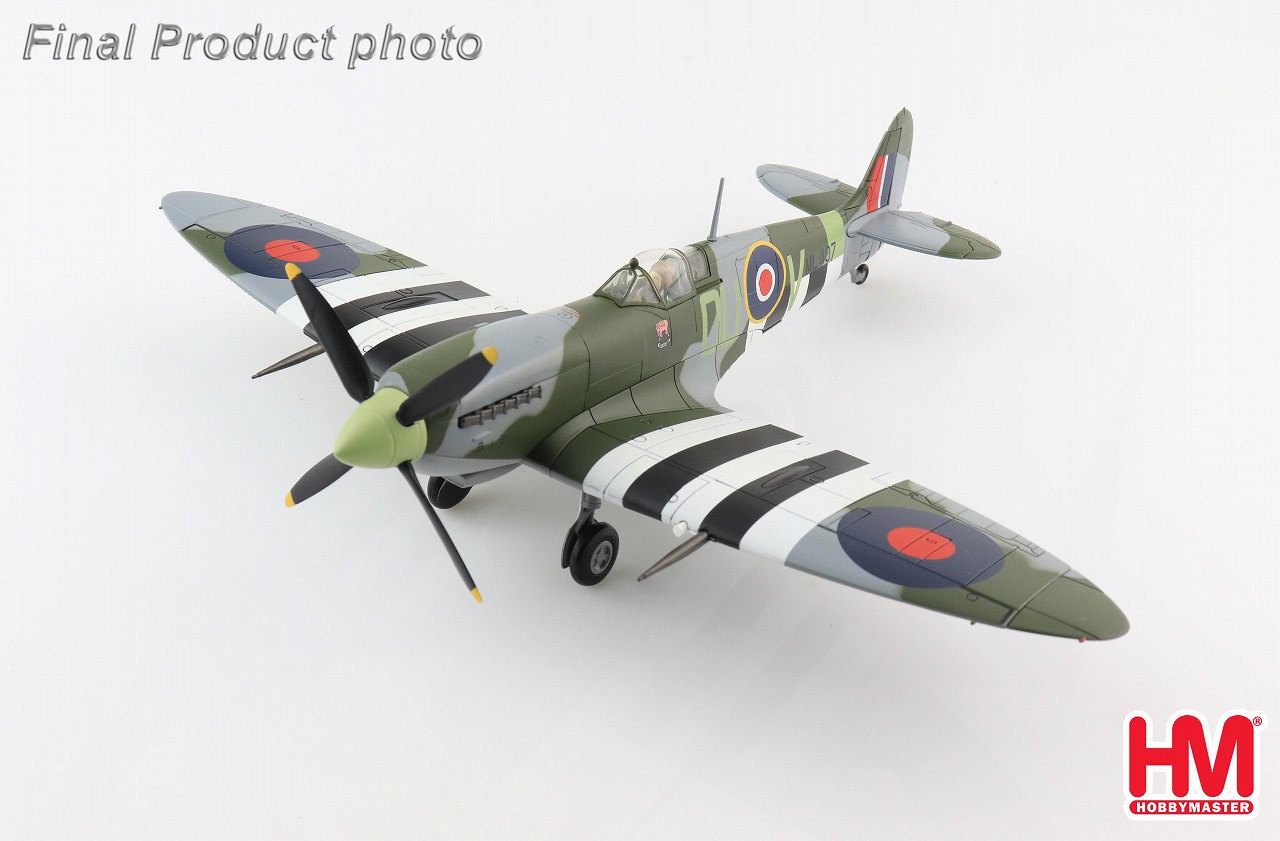 スピットファイアMk.IXc イギリス空軍（チェコスロバキア亡命空軍） 第313飛行隊 ヤロスラフ・ドブロヴォルニー大尉機 1944年10月 MK694/RY-E 1/48  <br>2023年5月29日掲載 <br>HobbyMaster（ホビーマスター） <br>飛行機/模型/完成品  [HA8325]