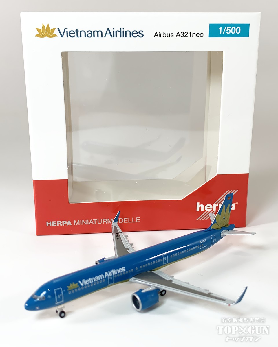 A321neo ベトナム航空 VN-A624 1/500 <br>2025年4月6日発売 <br>Herpa Wings <br>飛行機 / 飛行機模型 / 模型 / 完成品 / 完成品模型 <br>[537919]