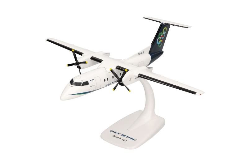 DHC-8-100 オリンピック航空 SX-BIP 1/100 <br>2025年4月6日発売 <br>Herpa Wings <br>飛行機 / 飛行機模型 / 模型 / 完成品 / 完成品模型 <br>[614238]