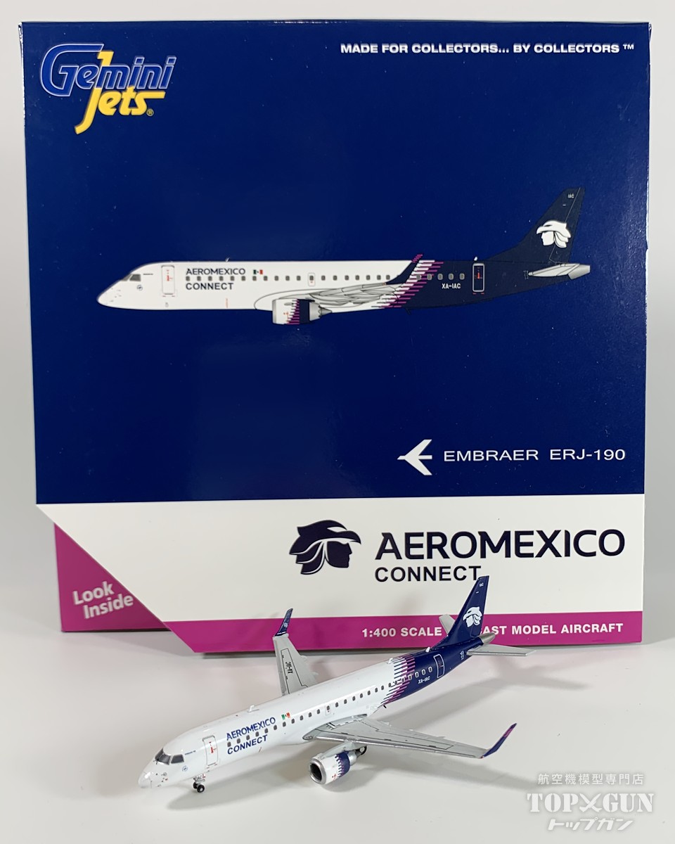 E190LR アエロメヒコ コネクト 新塗装 XA-IAC 1/400 <br>2025年5月10日発売 <br>GeminiJets <br>飛行機 / 飛行機模型 / 模型 / 完成品 / 完成品模型 <br>[GJAMX2320]