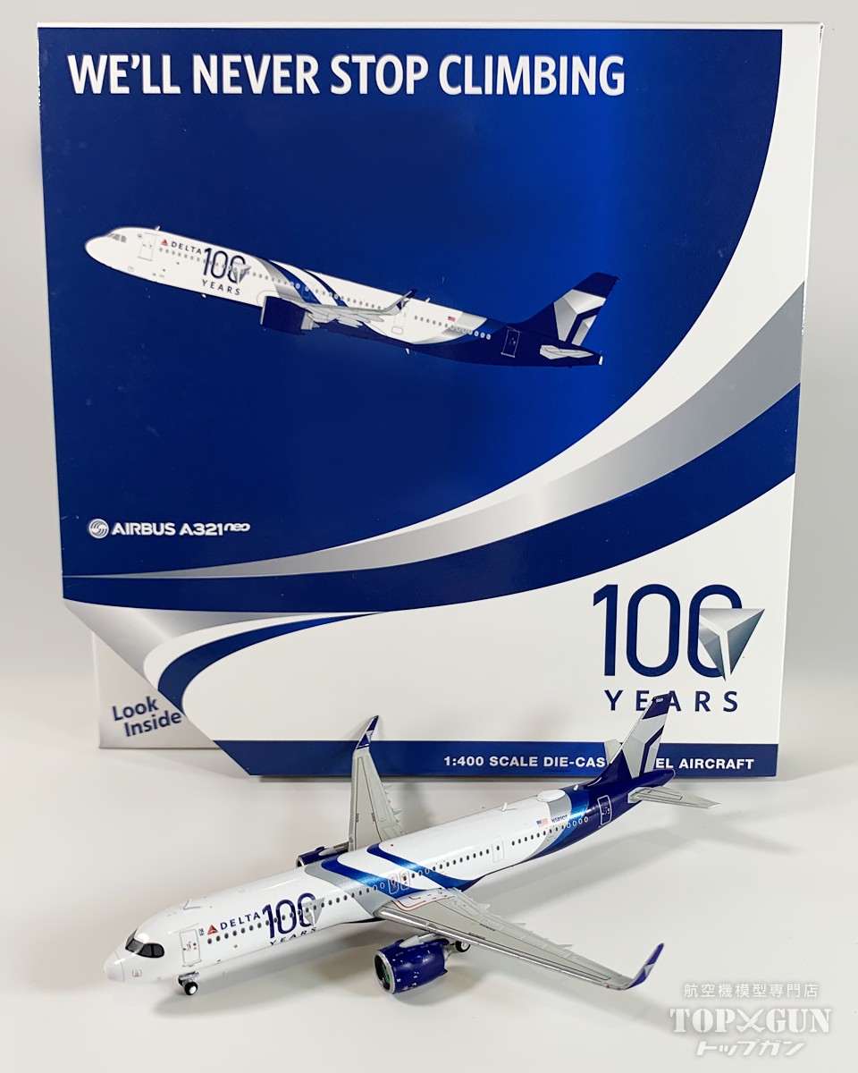 A321neo デルタ航空 100周年記念塗装 N589DT 1/400 <br>2025年5月10日発売 <br>GeminiJets <br>飛行機 / 飛行機模型 / 模型 / 完成品 / 完成品模型 <br>[GJDAL2334]