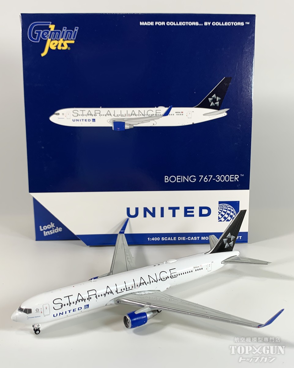 767-300ER ユナイテッド航空 スターアライアンス塗装 N653UA 1/400 <br>2025年5月10日発売 <br>GeminiJets <br>飛行機 / 飛行機模型 / 模型 / 完成品 / 完成品模型 <br>[GJUAL2313]