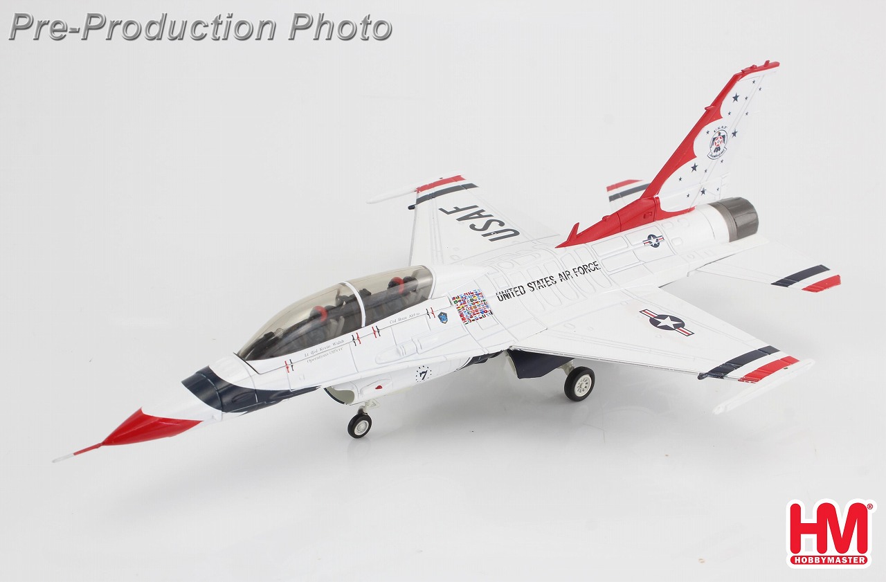 F-16D アメリカ空軍 サンダーバーズ ネリス空軍基地 2017年 1/72 <br>2025年4月30日発売 <br>Hobby Master <br>飛行機 / 飛行機模型 / 模型 / 完成品 / 完成品模型 <br>[HA38045]