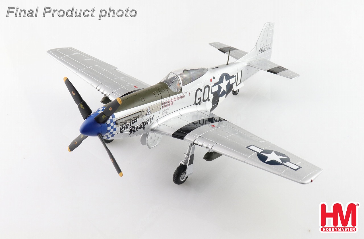 P-51D マスタング アメリカ陸軍航空隊 グリム・リーパー 1945 1/48 <br>2025年4月30日発売 <br>Hobby Master <br>飛行機 / 飛行機模型 / 模型 / 完成品 / 完成品模型 <br>[HA7755]