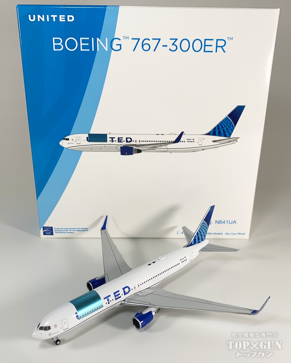 B767-300ER/w ユナイテッド航空 「 Blue Evolution livery 」 ( with special painting after structural repair ) N641UA 1/400 <br>2025年4月16日発売 <br>NG Models <br>飛行機 / 飛行機模型 / 模型 / 完成品 / 完成品模型 <br>[NG17007]