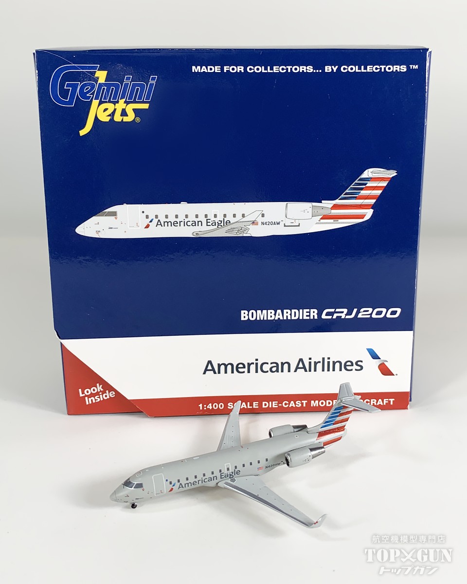 CRJ200LR アメリカン イーグル N420AW 1/400 2025年11月23日発売 GeminiJets 飛行機 / 飛行機模型 / 模型 / 完成品 / 完成品模型 [GJAAL2367]｜航空機模型ＴｏｐＧｕｎトップガン