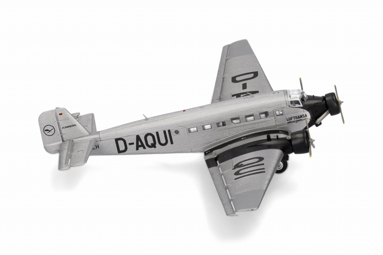 Ju-52 ルフトハンザ ユンカース D-AQUI 1/160 2026年3月31日発売 Herpa Wings 飛行機 / 飛行機模型 / 模型 / 完成品 / 完成品模型 [019040-001]｜航空機模型ＴｏｐＧｕｎトップガン