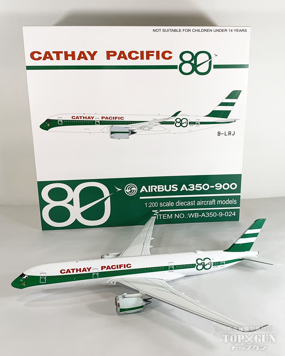 A350-900 キャセイパシフィック航空 「 80th Anniversary Livery 」 B-LRJ 1/400 2026年4月28日発売 JFox Models 飛行機 / 飛行機模型 / 模型 / 完成品 / 完成品模型 [WB-A350-9-024]｜航空機模型ＴｏｐＧｕｎトップガン