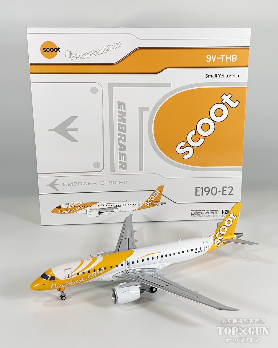 E-190-E2 スクート 9V-THB 1/200 2026年4月28日発売 JC Wings 飛行機 / 飛行機模型 / 模型 / 完成品 / 完成品模型 [XX20493]｜航空機模型ＴｏｐＧｕｎトップガン
