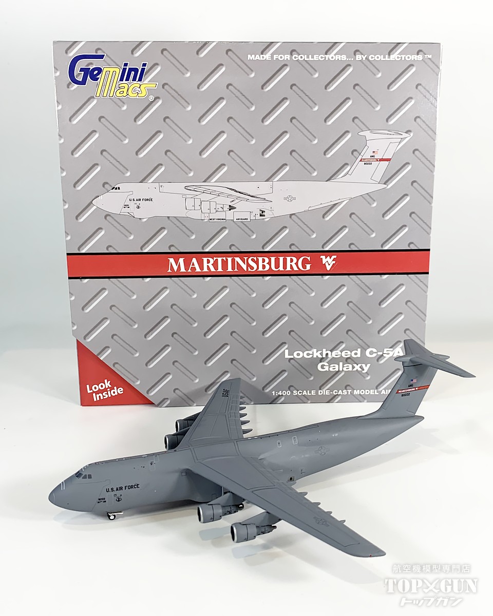 C-5A アメリカ空軍 ウエストバージニア州空軍 「 Martinsburg 」 68-0222 1/400 2026年6月28日発売 GeminiMACS 飛行機 / 飛行機模型 / 模型 / 完成品 / 完成品模型 [GMUSA152]｜航空機模型ＴｏｐＧｕｎトップガン