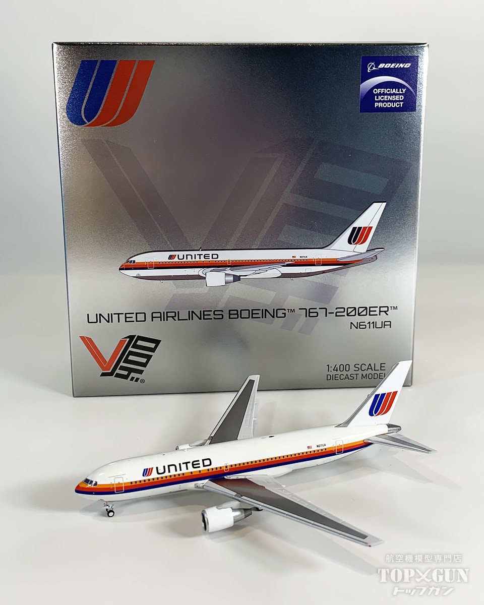 B767-200ER ユナイテッド航空 N611UA 1/400 2026年6月24日発売 V1：400 飛行機 / 飛行機模型 / 模型 / 完成品 / 完成品模型 [MCV400007]｜航空機模型ＴｏｐＧｕｎトップガン