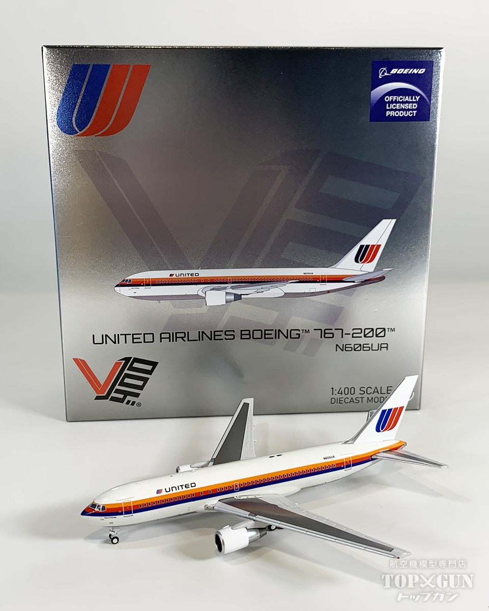 B767-200 ユナイテッド航空 N606UA 1/400 2026年6月24日発売 V1：400 飛行機 / 飛行機模型 / 模型 / 完成品 / 完成品模型 [MCV400019]｜航空機模型ＴｏｐＧｕｎトップガン