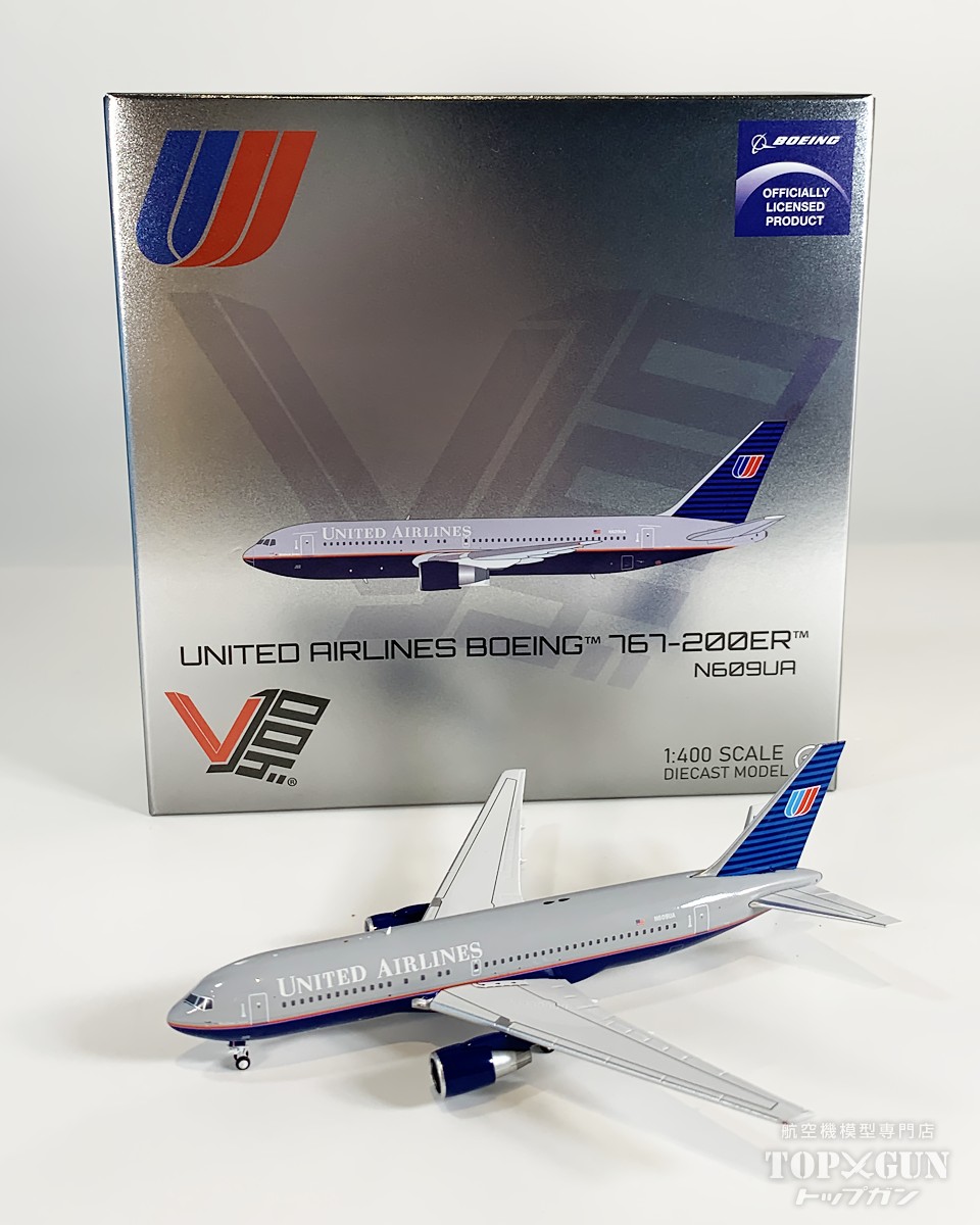 B767-200ER ユナイテッド航空 N609UA 1/400 2026年6月24日発売 V1：400 飛行機 / 飛行機模型 / 模型 / 完成品 / 完成品模型 [MCV400020]｜航空機模型ＴｏｐＧｕｎトップガン