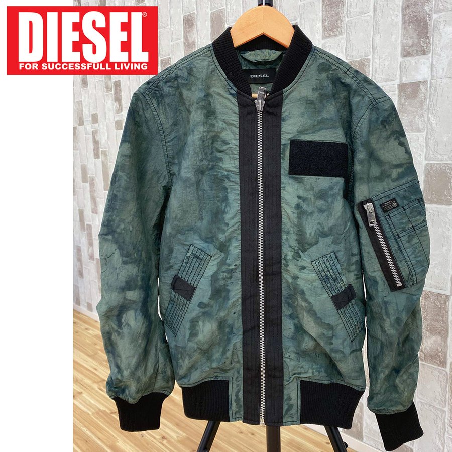 DIESEL 中綿 ジャケット アウター デニム 切り替え アウター