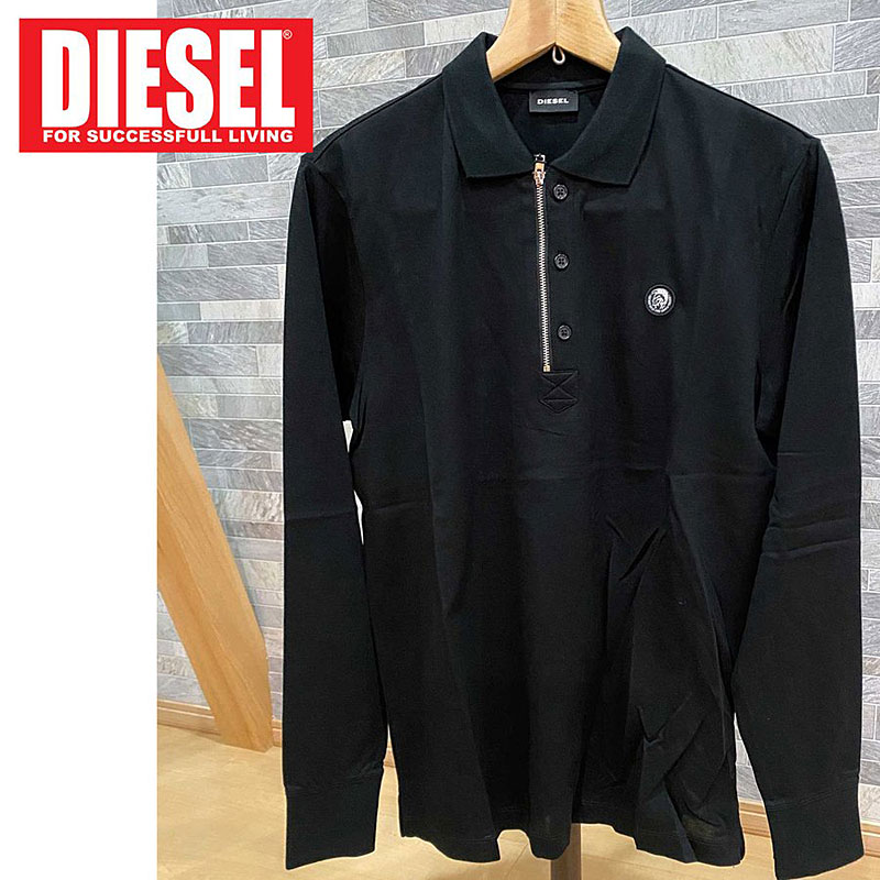 送料無料 Diesel ディーゼル ワッペン ハーフジップ Zip コットン ストレッチ ポロシャツ 長袖 T Hart Ls メンズ ブランド シャツ 春 秋 冬 おすすめ おしゃれ 通販 トップイズム Wloczypies Pl