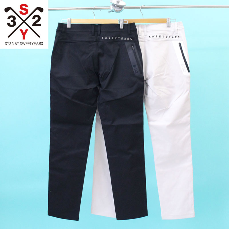 ほぼ未使用 SY32 ゴルフパンツ ライトスウェット L ストレッチ グレー ほぼ未使用 SY32 ゴルフパンツ ライトスウェット L ストレッチ