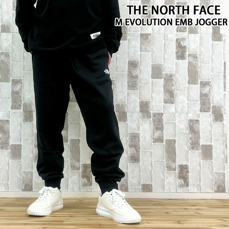 貨物輸送無料 THE NORTH FACE ザ 北の方人間の顔 系統発生 ワンポイント刺しゅう 汗水 ジョガーパンツ M EVOLUTION EMB JOGGER NF0A8CWY メンズ ブランド名