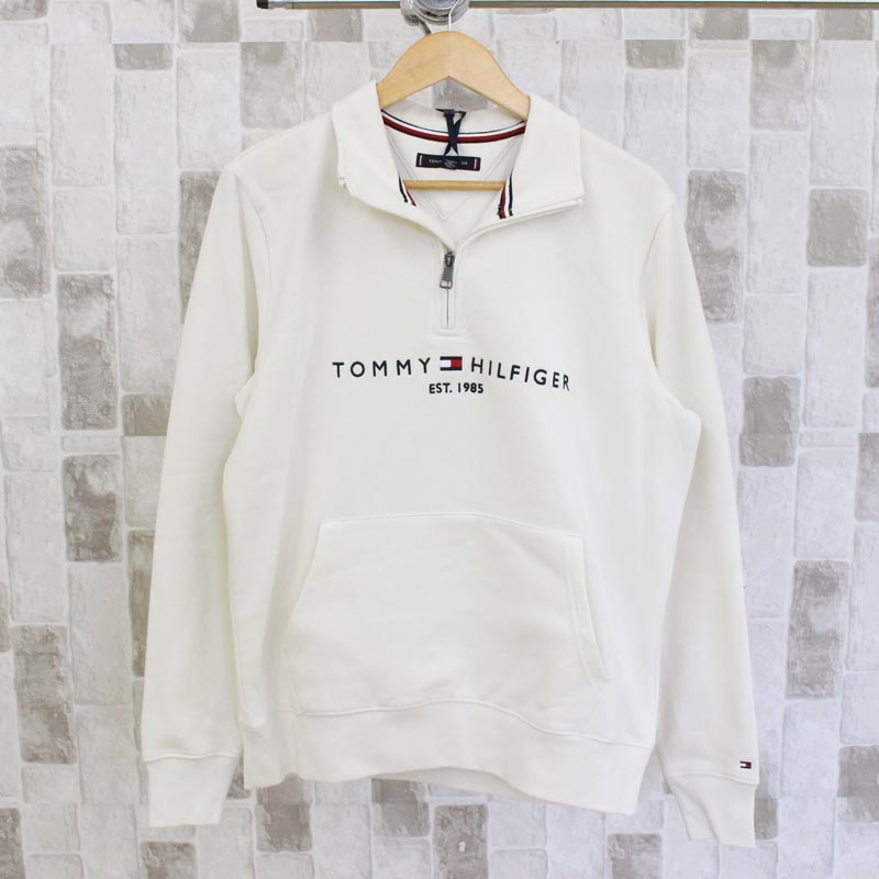 送料無料 TOMMY HILFIGER トミー ヒルフィガー トミーロゴモックネック フリースハーフジップ TOMMY LOGO MOCKNECK メンズ ブランド トップイズム
