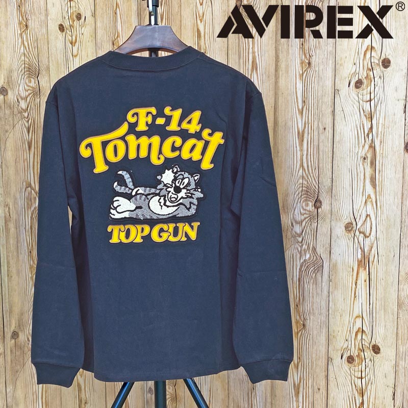 送料無料 AVIREX アヴィレックス SAGARA TOMCAT ロングTシャツ アビレックス トップス メンズ ブランド アメカジ おすすめ おしゃれ 通販 秋 冬 服 トップイズム ゆうパケ