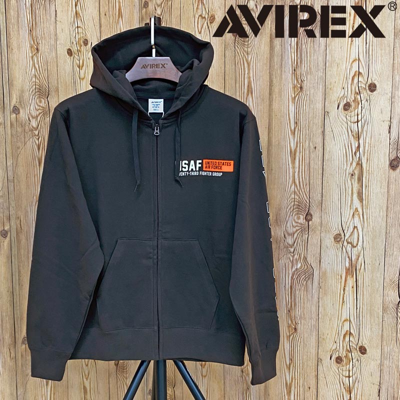 貨物輸送無料 AVIREX アヴィレックス SHEETING PATCHED ZIP PARKA FLYING TIGERS シーティング パッチド ジップパーカー アビレックス メンズ ブランド名 おすすめ 今めかしい 通信販売 秋 冬 服 とっ始め哲学