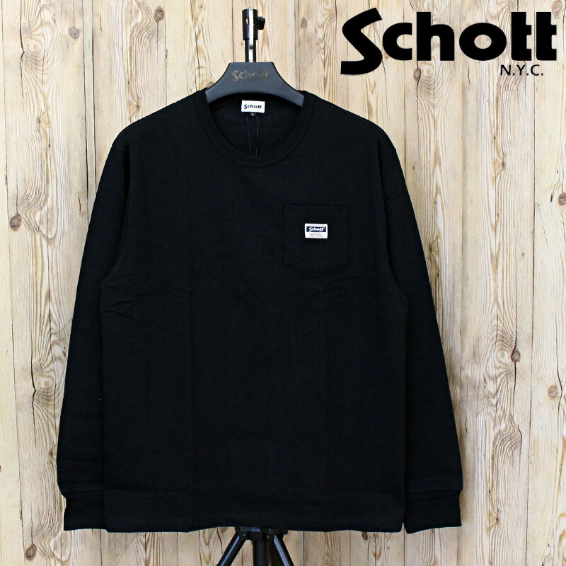 楽天市場】Schott（ショット） ベーシック ロゴ 長袖 Tシャツ