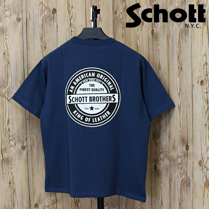 送料無料 Schott ショット T-SHIRT OVAL LOGO 782-5134031 オーバルロゴ プリント 半袖Tシャツ 綿100％ コットン トップス メンズ 人気 ブランド 春 夏 ネコポス