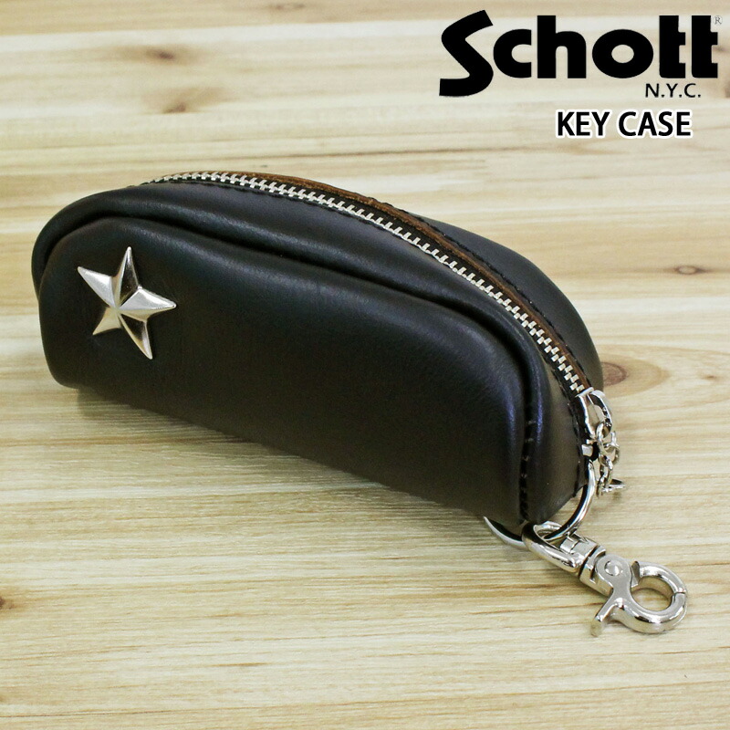 Schott ショット　キーケース　コインケース　キーホルダー 楽天市場】Schott ショット 本革 キーケース 小銭入れ ワン