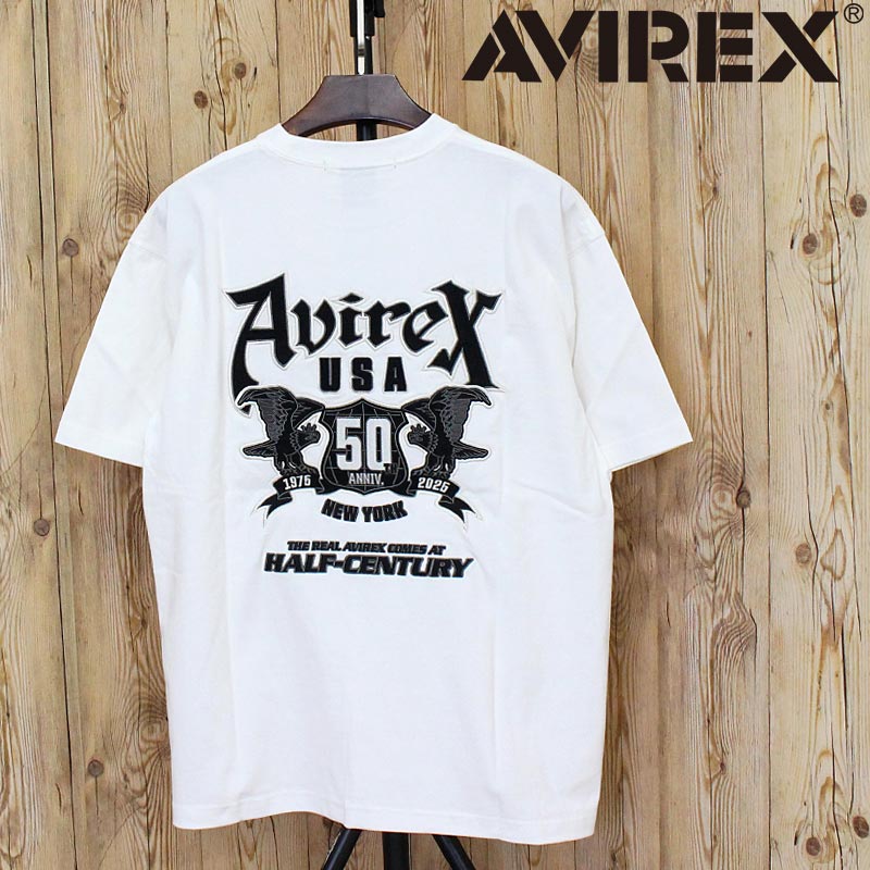 送料無料 AVIREX アヴィレックス 50th Anniversary GRAPHIC T-SHIRT 半袖Tシャツ 783-5234008 プリント アビレックス ミリタリー トップス メンズ ブランド おしゃれ 春 夏 服 ネコポス
