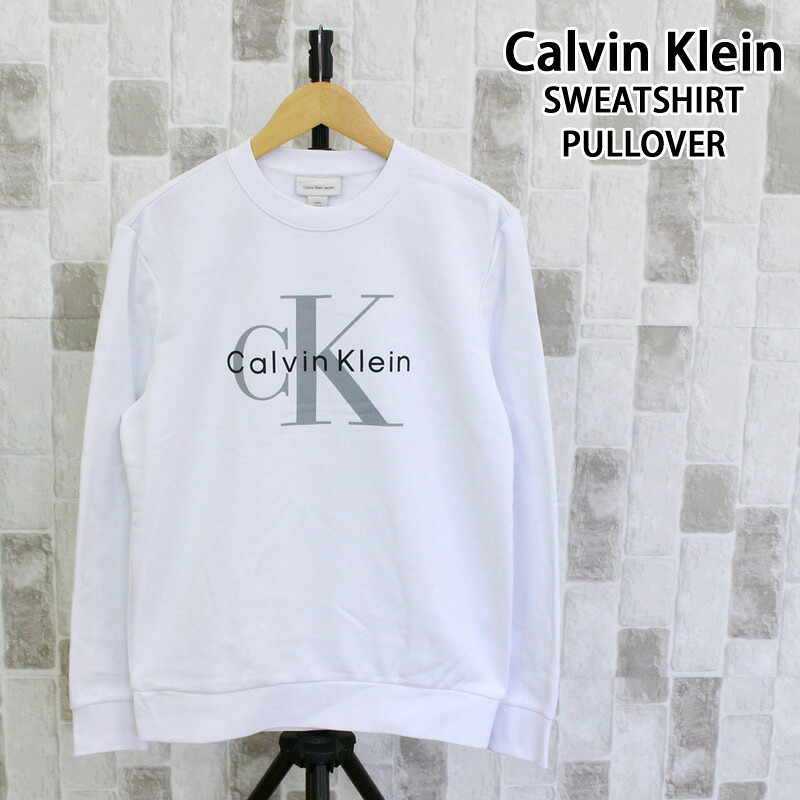 貨物輸送無料 Calvin Klein カルバンクライン CK モノグラムロゴタイプ 汗水 労働者の一団のど首 MONOLOGO FLEECE CREW NECK 40BM801 メンズ ブランド名 いの一番主義