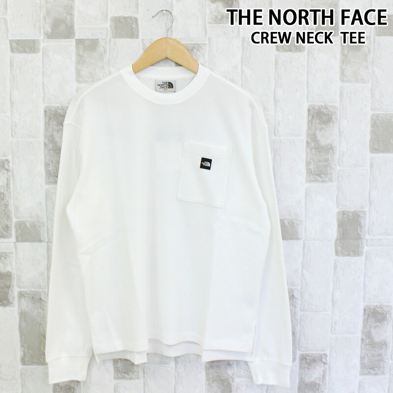 貨物輸送無料 THE NORTH FACE ザ 北の方人間の顔 ワンポイント衣嚢 ワーヘル ロング捩りプルオーバー WAFFLE L/S R/TEE White Label Korea Line NT7TR02 L J メンズ ブランド名 いの一番主義