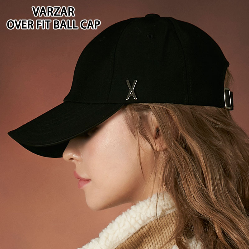 送料無料 VARZAR バザール シルバースタッドオーバーフィットボールキャップ Silver stud over fit ball cap black 帽子 639 640 641 キャップ メンズ 深め 韓国 レディース 人気 プレゼント ギフト トップイズム