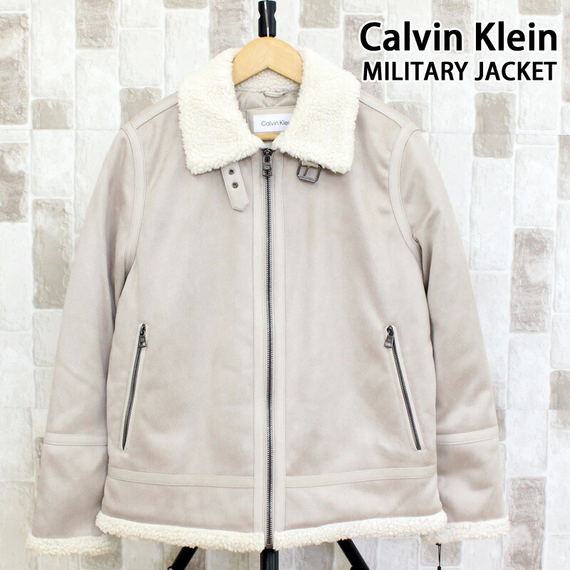 カルバンクライン　ムートン風合成皮コート カルバンクライン メンズ ブルゾン Calvin Klein ブランド
