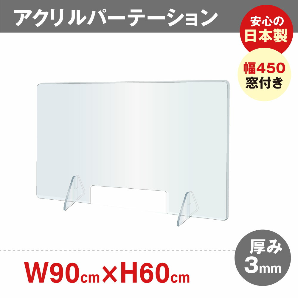 楽天市場】あす楽[日本製]飛沫防止 透明アクリルパーテーション W450*H500mm 対面式スクリーン デスク用仕切り板 コロナウイルス 対策、衝立  飲食店 オフィス 学校 病院 薬局 角丸加工 組立式【受注生産、返品交換不可】jap-r4550 : 頂点看板