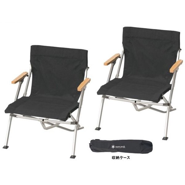 スノーピーク snow peak エントリーローチェア ショート 2脚セット SET-093|TOPPIN