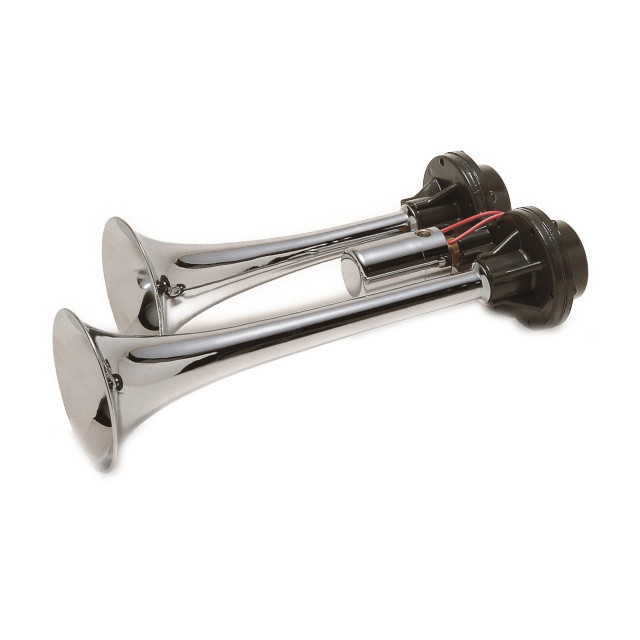 日建ヤンキーホーン トラック用品 日建 N型ハイパワーヤンキーホーン 240mm 24V クローム