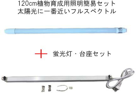 楽天市場】植物育成 直ぐに設置 簡易型（簡単設置）120cmLED蛍光灯＋