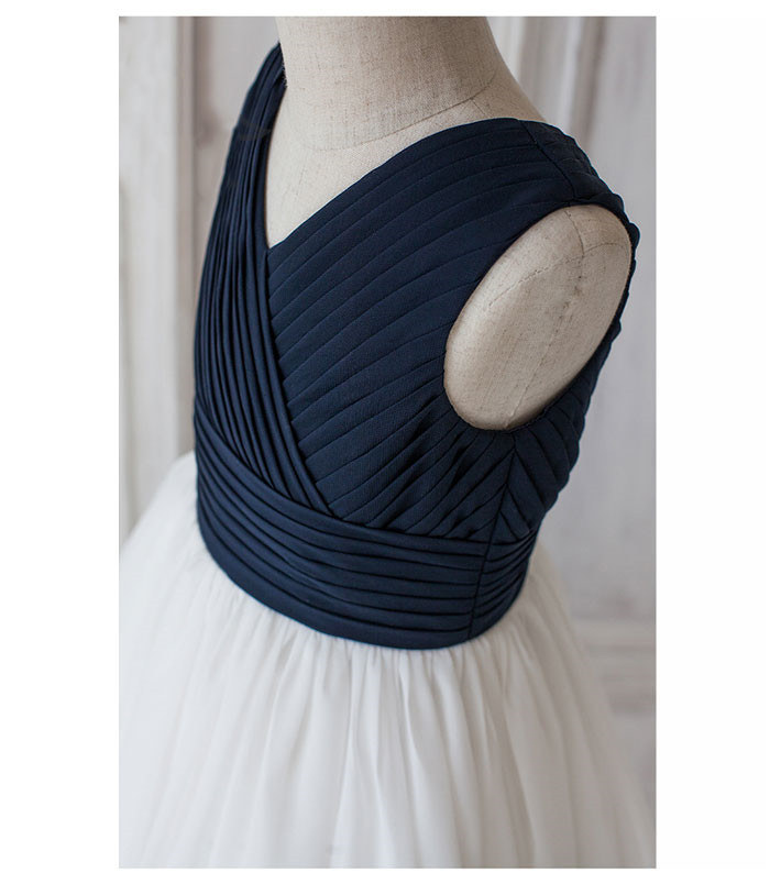 内祝い キッズドレス 女の子 パーティー フォーマル お姫様 チュールドレス ショット丈 チュールスカート 子供ドレス フォーマルドレス ステージ衣装 ピアノ発表会 結婚式 演奏会 ネイビー トップスタイル 熱販売 Cataractresearch Org