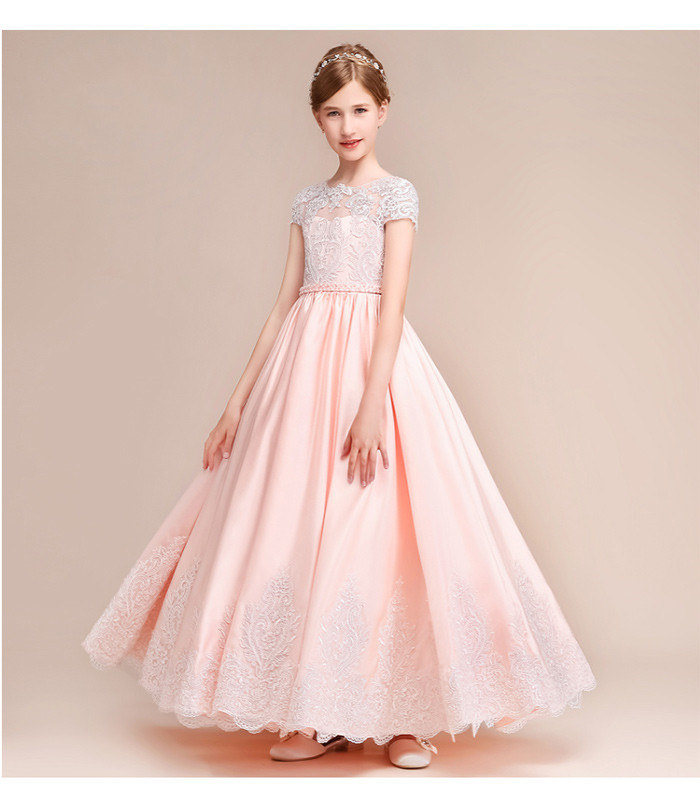 楽天市場 女の子ドレス パーティー フォーマル お姫様 サテン生地 ワンピース マキシ丈 子供ドレス フォーマルドレス ステージ衣装 ピアノ発表会 こどもドレス 結婚式 演奏会 送料無料 トップスタイル