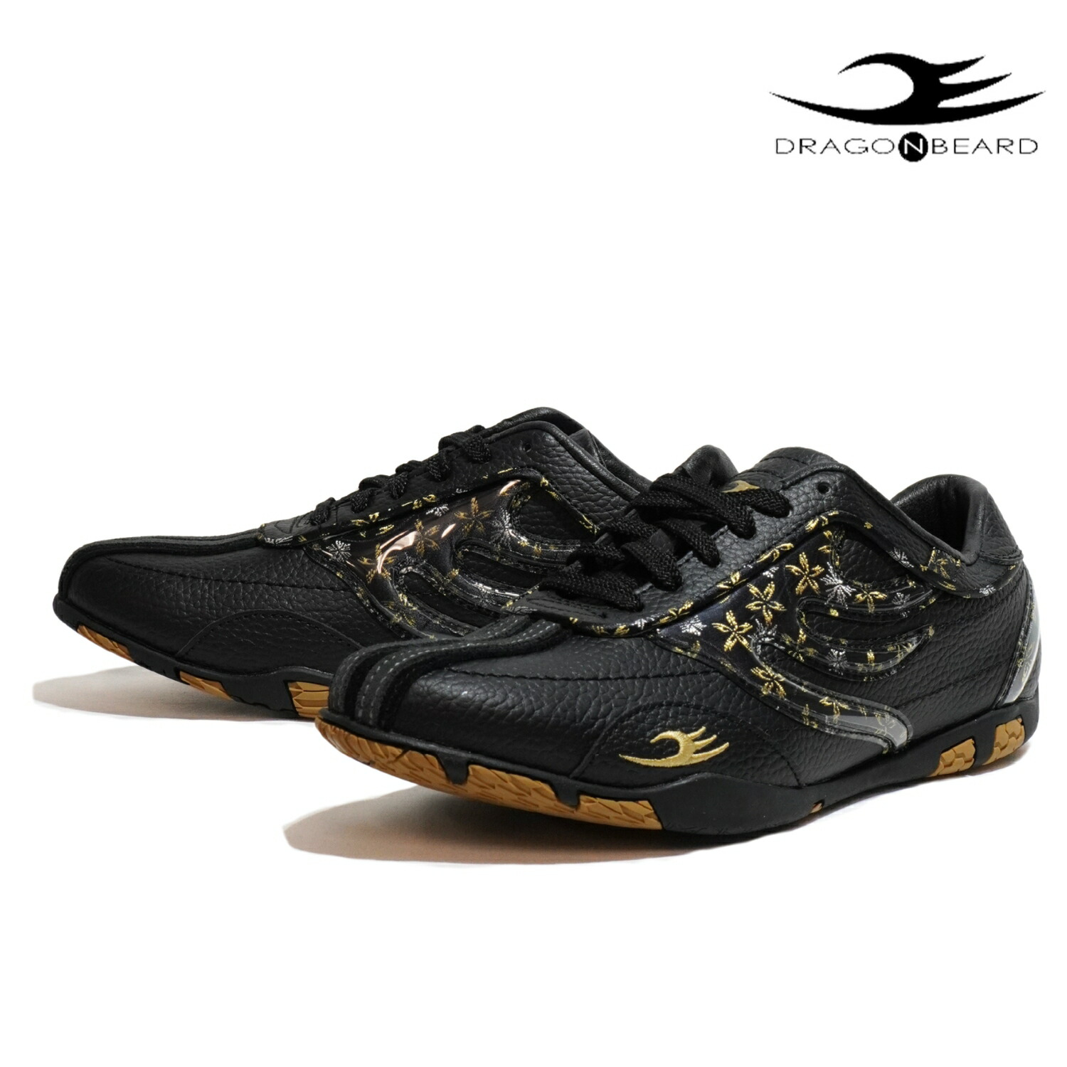 ドラゴンベアード スニーカー メンズ ブラック DRAGON BEARD DB 850 SY BLACK 靴 和柄 人気 定番 25FW｜TOP to TOP ONLINE