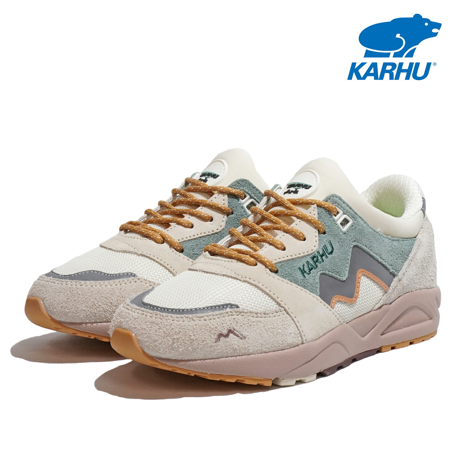 カルフ スニーカー レディース アリア 95 KARHU ARIA 95 KH803128 TURTLEDOVE/ICEBERG GREEN タートルドーブ/アイスバーググリーン画像