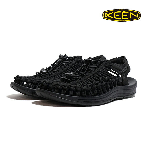 KEEN ユニーク サンダル 靴 アウトドア キーン 通気性 KEEN UNEEK 1014099 BLACK/BLACK レディース キャンプ 水遊び 川遊び|TOP to TOP ONLINE