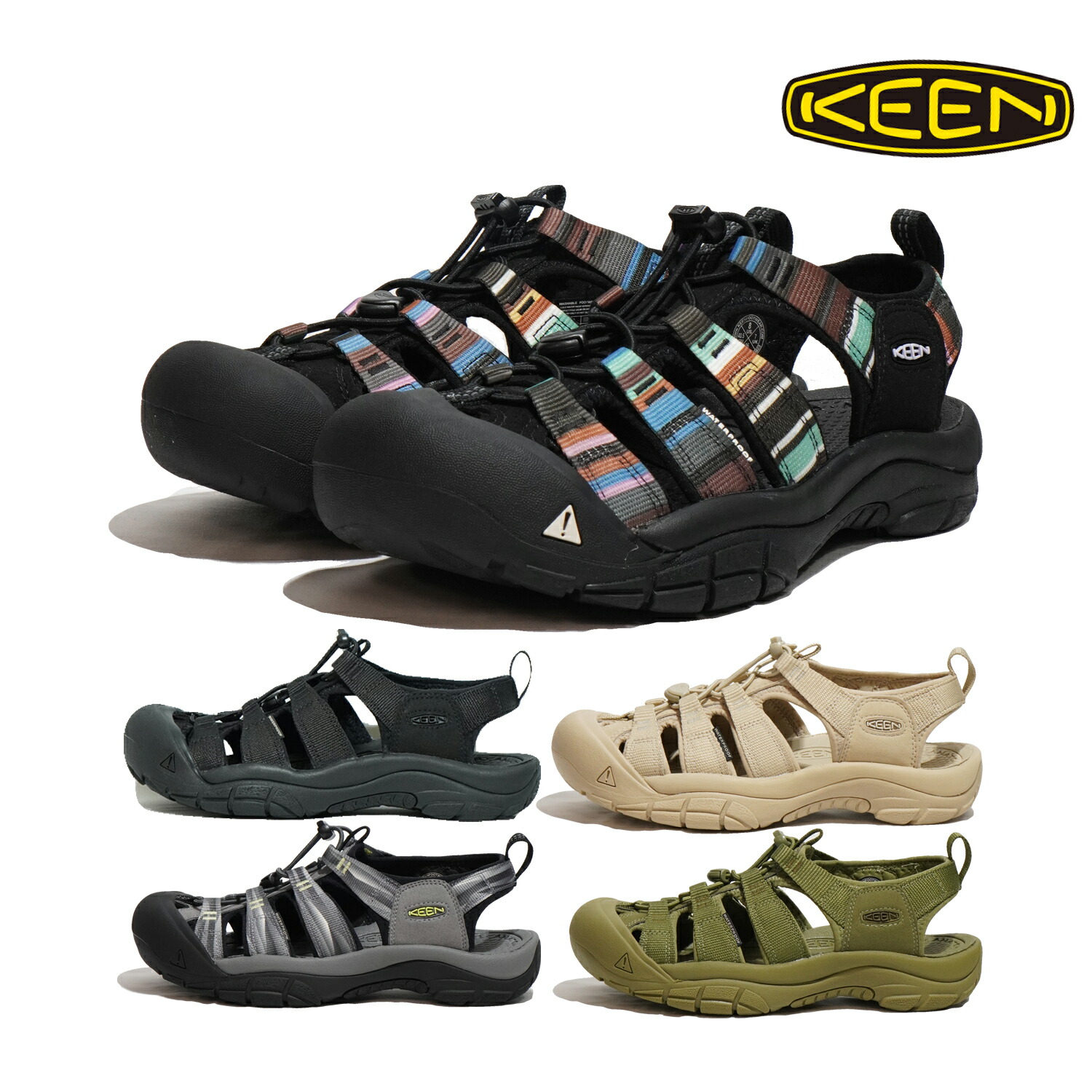KEEN ニューポートH2 25cm サンダル ブラック イエロー 楽天市場】☆最大100％ポイントバック！？【要エントリー