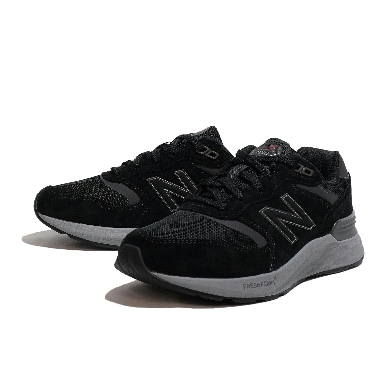 【ポイント3倍 4/4 20:00 ～ 4/10 01:59まで】ニューバランス Walking 880 new balance MW880BB7 4E BLACK スニーカー シューズ 靴 ローカット メンズ ブラック スエード ウォーキング