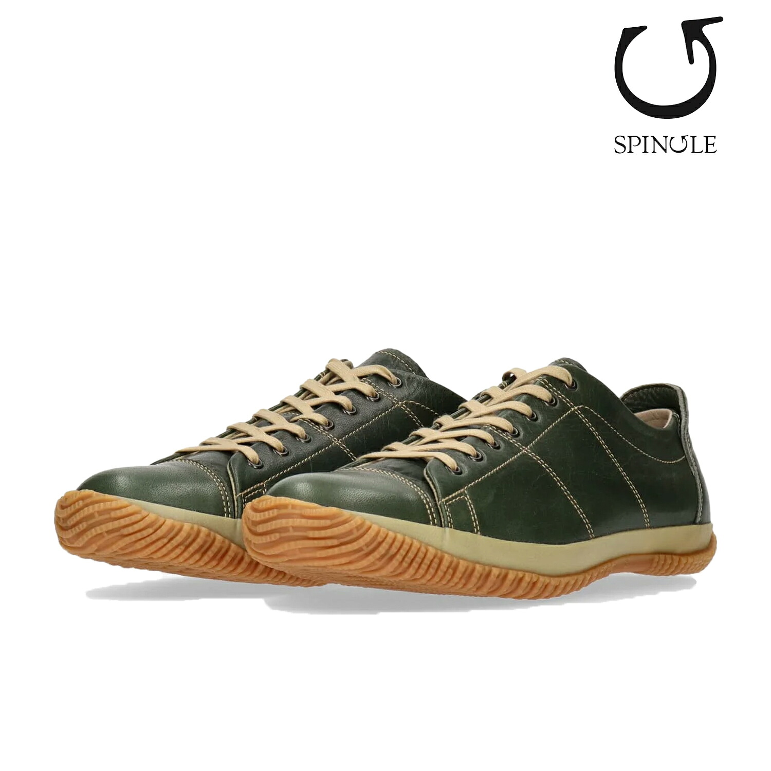 スピングル スニーカー SPINGLE メンズ レディース SP-272-102 KHAKI カーキ ローカット ハンドメイド オイルワックスレザー スピングルムーブ 日本製 本革 定番 25FW Q3 MADE IN JAPAN 16,170円